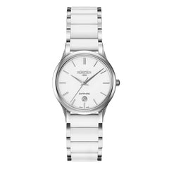 ROAMER C-Line Quartz White Round Dial Women's Watch- 657844 41 25 60