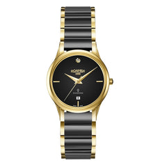 ROAMER C-Line DIA Quartz Black Round Dial Women's Watch- 657844 48 59 60