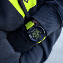 ZINVO BLADE ACID LIMITED EDITION Automatic Black Turbine Round Dial Men's Watch - 700