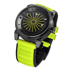 ZINVO BLADE ACID LIMITED EDITION Automatic Black Turbine Round Dial Men's Watch - 700