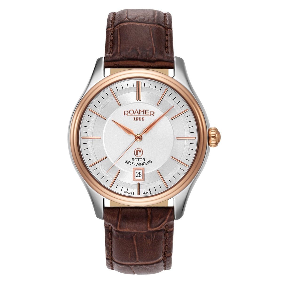 ROAMER Rotopower Automatic Silver Round Dial Men's Watch- 703660 49 15 07