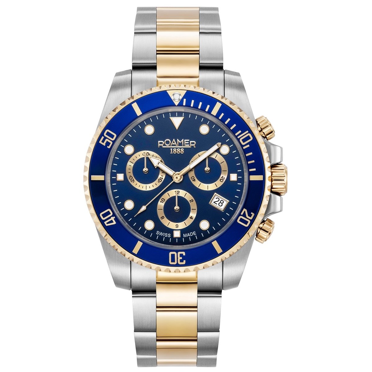 Roamer 851837 47 45 20 Deep Sea 100 Chronograph Blue Watch For Men