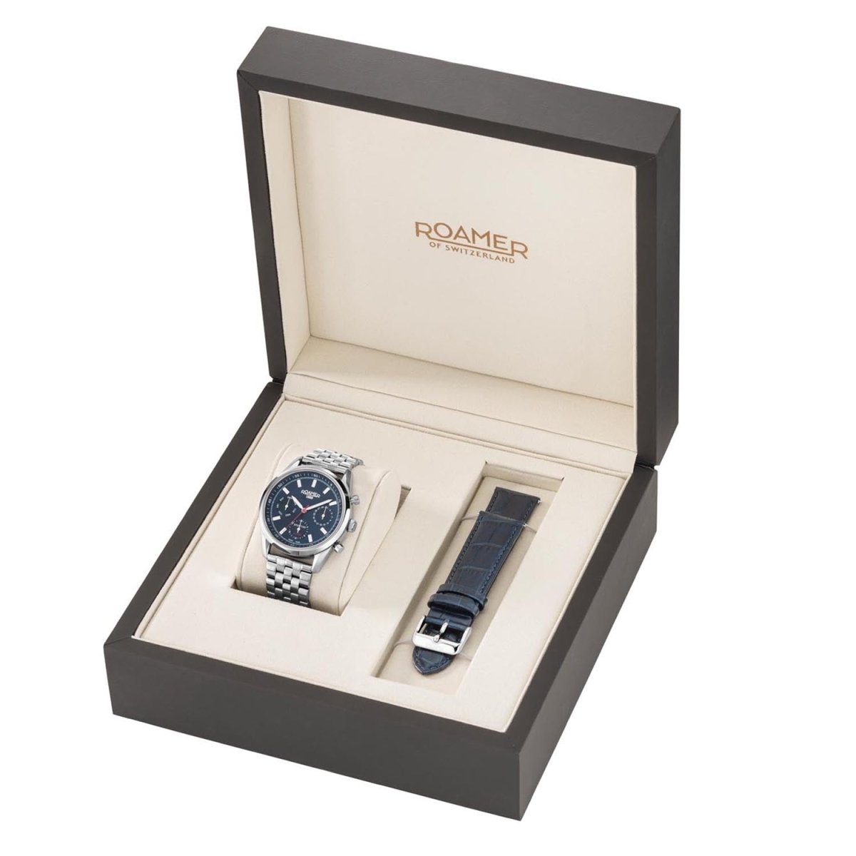 ROAMER Sportivo Limited Edition Multifunction Watch For Men With Additional Strap-856982 41 45 70