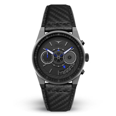 ZINVO CHRONO NITRO Quartz Grey Turbine Round Dial Men's Watch - 992