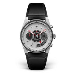 ZINVO CHRONO SILVER Chronograph Grey Turbine Round Dial Men's Watch - 995