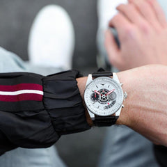 ZINVO CHRONO SILVER Chronograph Grey Turbine Round Dial Men's Watch - 995