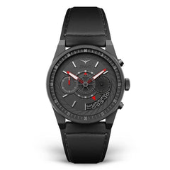 ZINVO CHRONO GUNMETAL Chronograph Black Turbine Round Dial Men's Watch - 996