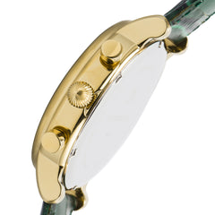 EARNSHAW LONGCASE Swiss Made Chronograph Green Round Dial Men's Watch- ES-0016-09