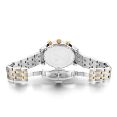 EARNSHAW LONGCASE 43 Swiss Made Chronograph Blue Round Dial Men's Watch- ES-0016-22