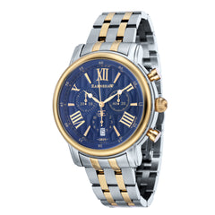 EARNSHAW LONGCASE 43 Swiss Made Chronograph Blue Round Dial Men's Watch- ES-0016-22