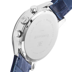 EARNSHAW OFFICER Swiss Made Multifunction Blue Round Dial Men's Watch- ES-0017-04