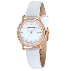 EARNSHAW INVESTIGATOR Swiss Made Quartz MOP Round Dial Women's Watch- ES-0022-08
