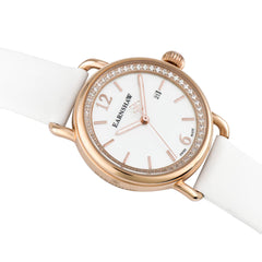 EARNSHAW INVESTIGATOR Swiss Made Quartz MOP Round Dial Women's Watch- ES-0022-08