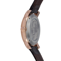 EARNSHAW METEORITE Swiss Made Quartz Rose Gold Round Dial Men's Watch- ES-0026-03