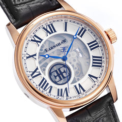 EARNSHAW BEAGLE Swiss Made Automatic Skeleton Round Dial Men's Watch- ES-0028-02