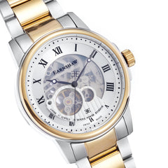 EARNSHAW BEAGLE Swiss Made Automatic Skeleton Round Dial Men's Watch- ES-0029-22