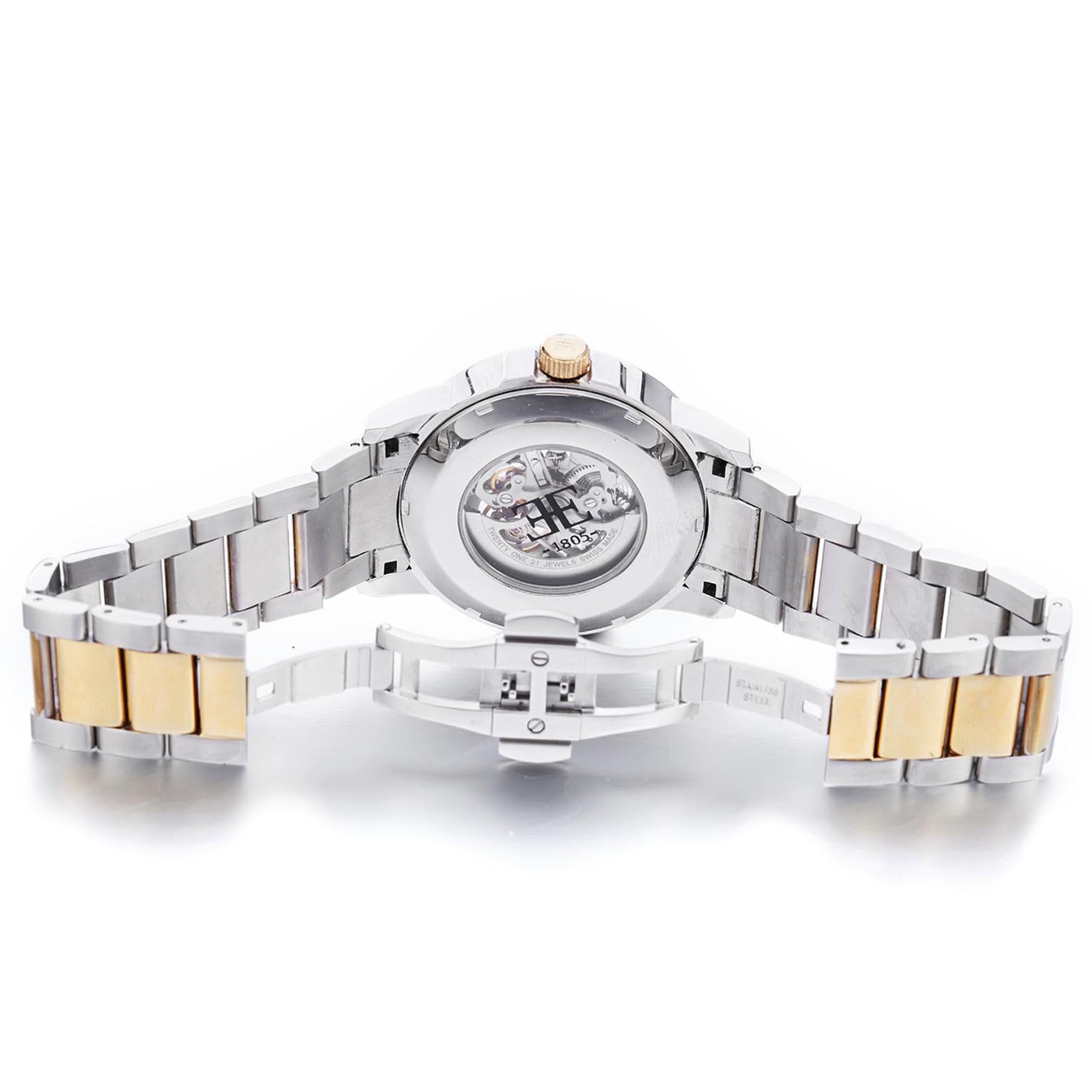 EARNSHAW BEAGLE Swiss Made Automatic Skeleton Round Dial Men's Watch- ES-0029-22