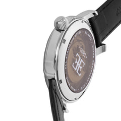 EARNSHAW LONGCASE Swiss Made Automatic Skeleton Round Dial Men's Watch- ES-0032-01