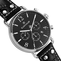 EARNSHAW INVESTIGATOR Chronograph Black Round Dial Men's Watch- ES-8001-08