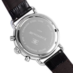 EARNSHAW INVESTIGATOR Chronograph Black Round Dial Men's Watch- ES-8001-08