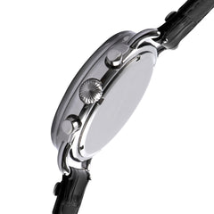 EARNSHAW INVESTIGATOR Chronograph Black Round Dial Men's Watch- ES-8001-08