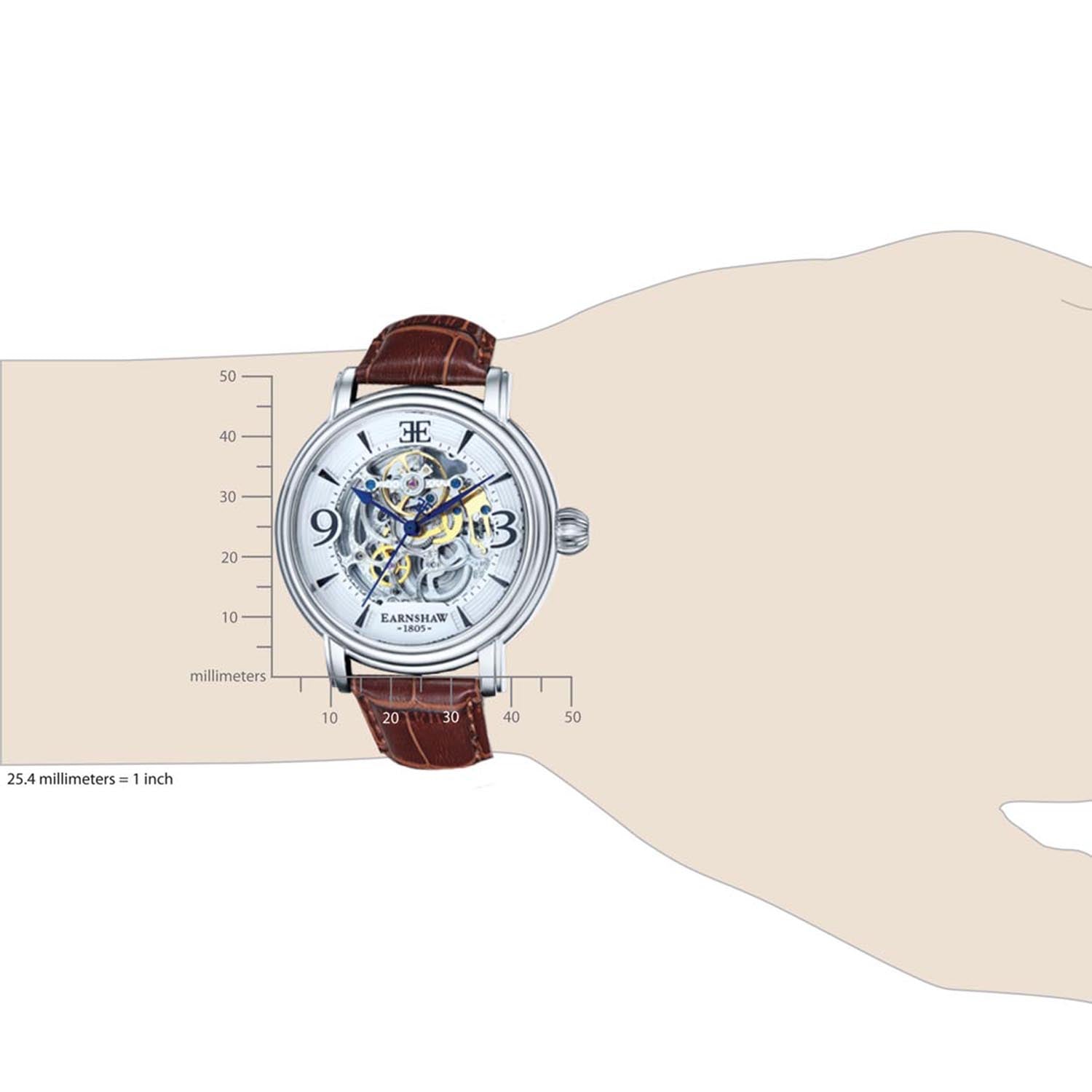 EARNSHAW LONGCASE Analogue Round Dial Watch For Men -  ES-8011-01