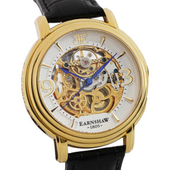 EARNSHAW LONGCASE Automatic Skeleton Round Dial Men's Watch- ES-8011-04