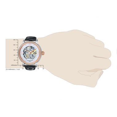 EARNSHAW LONGCASE AUTOMATIC SKELETON Round Dial Men's Watch- ES-8011-06