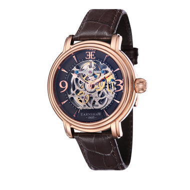 EARNSHAW LONGCASE Automatic Skeleton Round Dial Men's Watch- ES-8011-07