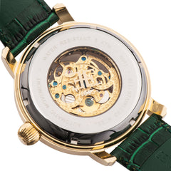 EARNSHAW LONGCASE Automatic Green Round Dial Men's Watch- ES-8011-09