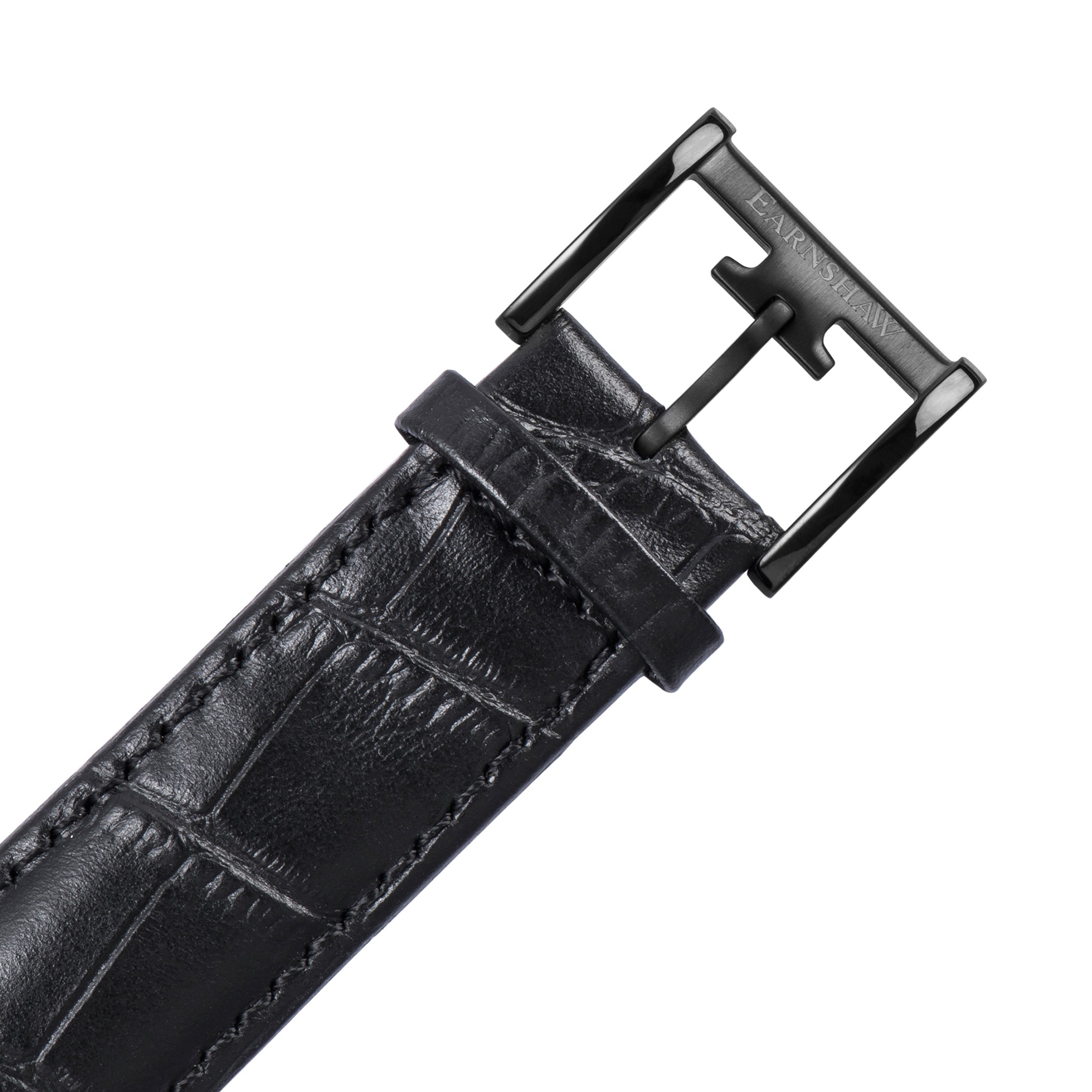 EARNSHAW CORNWALL Sweep Second Retrograde Multifunction Black Round Dial Men's Watch- ES-8060-06