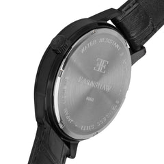 EARNSHAW CORNWALL Sweep Second Retrograde Multifunction Black Round Dial Men's Watch- ES-8060-06