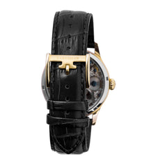 EARNSHAW BAUER Shadow Mechanical Skeleton Analogue Black Round Dial Men's Watch- ES-8061-03