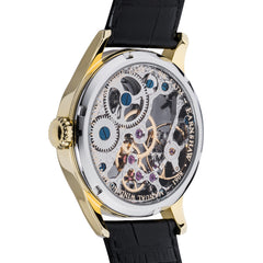 EARNSHAW BAUER Shadow Mechanical Skeleton Analogue Black Round Dial Men's Watch- ES-8061-03
