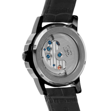 EARNSHAW FLINDERS Mechanical Automatic Black Round Dial Men's Watch- ES-8081-05