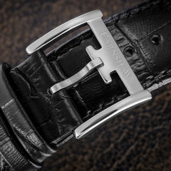 EARNSHAW LONGITUDE REGULATOR OPEN HEART Mechanical Automatic Grey Round Dial Men's Watch- ES-8085-02