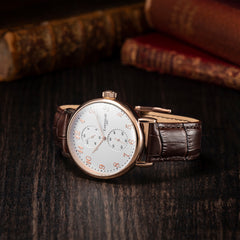 EARNSHAW INVESTIGATOR Multifunction Silver Round Dial Men's Watch- ES-8091-03