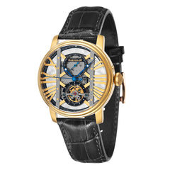 EARNSHAW WESTMINSTER Mechanical Automatic Gold Round Dial Men's Watch- ES-8095-02
