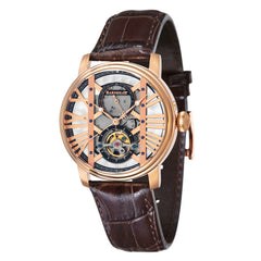 EARNSHAW WESTMINSTER Mechanical Automatic Rose Gold Round Dial Men's Watch- ES-8095-03