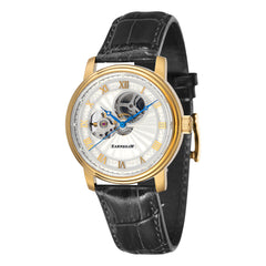 EARNSHAW WESTMINSTER Mechanical Skeleton Silver Round Dial Men's Watch- ES-8097-02