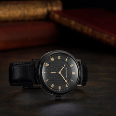 EARNSHAW BEAUFORT Multifunction Black Round Dial Men's Watch- ES-8102-04