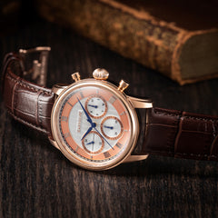 EARNSHAW LONGITUDE Multifunction Silver Round Dial Men's Watch- ES-8105-04