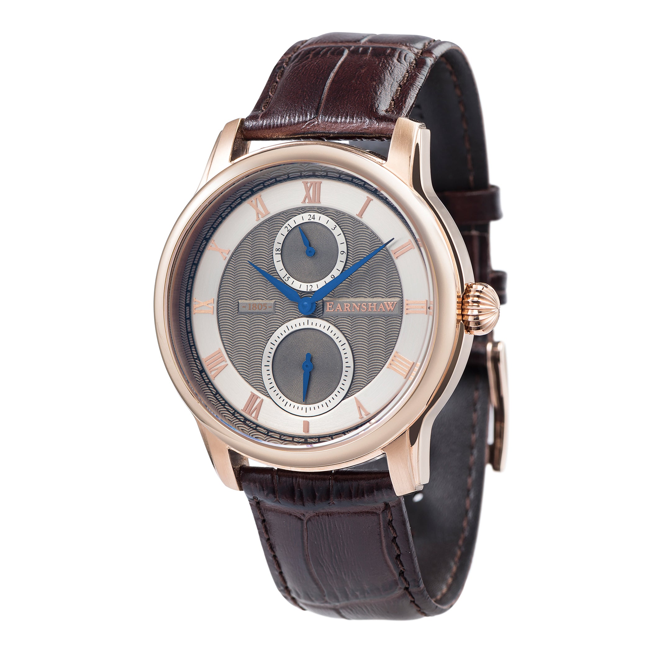 EARNSHAW LONGITUDE Multifunction Grey Round Dial Men's Watch- ES-8106-06