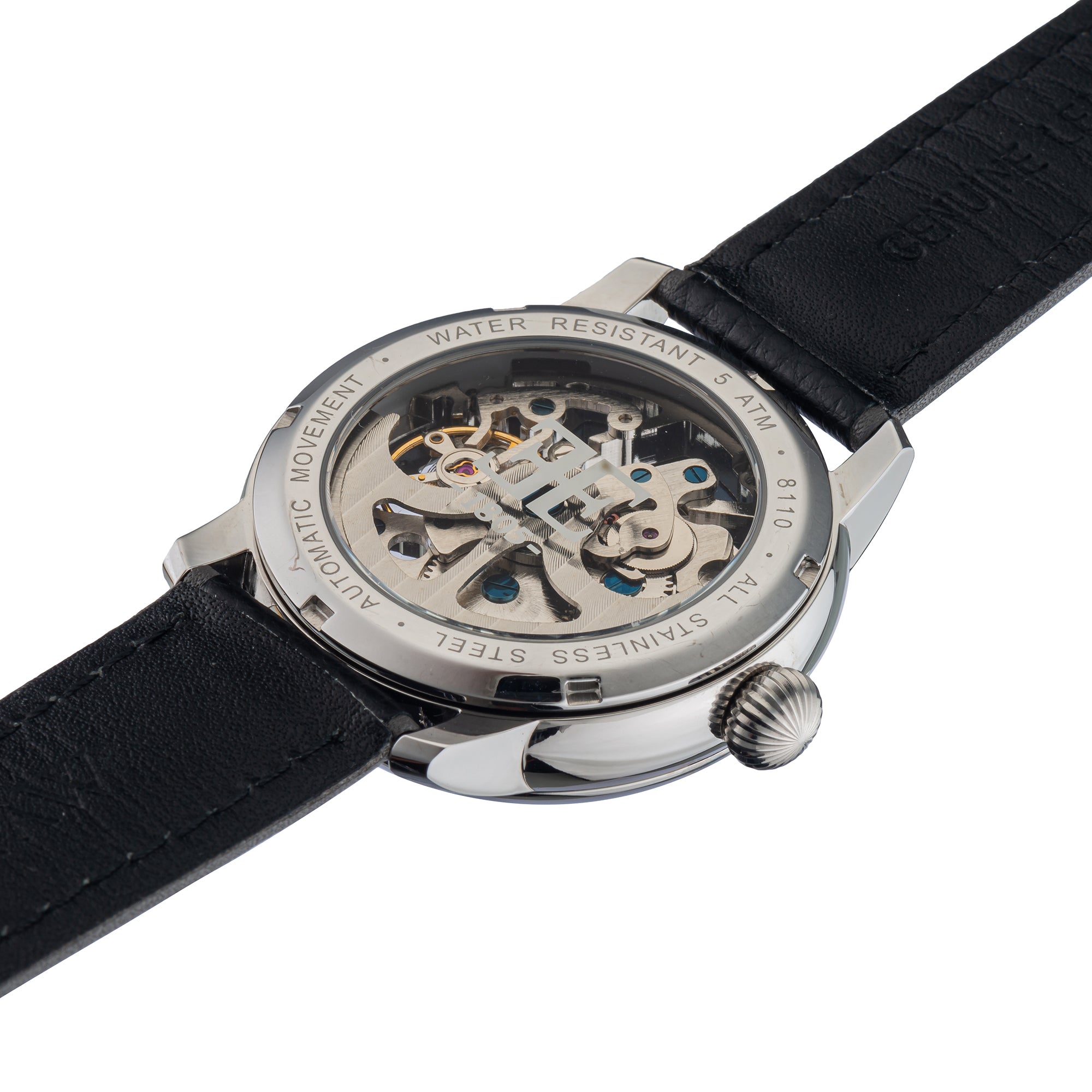 Earnshaw CORNWALL Skeleton Automatic Black Round Dial Men's Watch - ES-8110-01