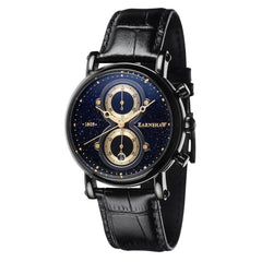 EARNSHAW MASKELYNE Chronograph Black Round Dial Men's Watch- ES-8115-02