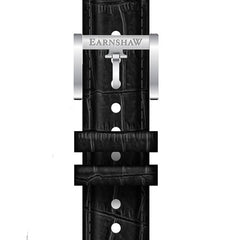 EARNSHAW Limited Edition WHITEHALL Automatic Black Round Dial Men's Watch- ES-8120-22