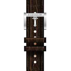 EARNSHAW Limited Edition WHITEHALL Automatic Silver Round Dial Men's Watch- ES-8120-66