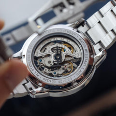 EARNSHAW Limited Edition LONGITUDE Automatic Grey Round Dial Men's Watch- ES-8126-11