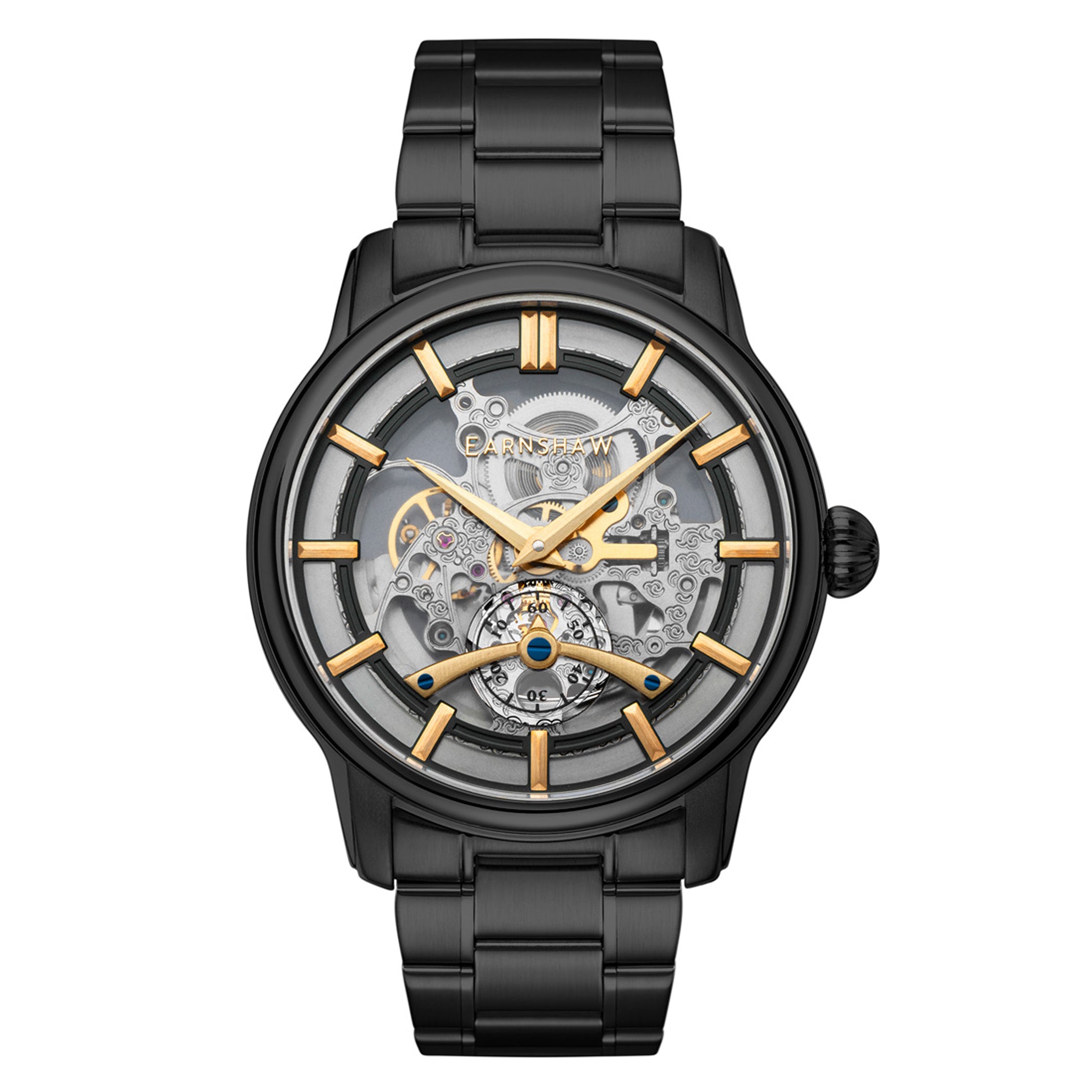 EARNSHAW Limited Edition LONGITUDE Automatic Grey Round Dial Men's Watch- ES-8126-55