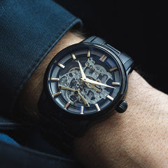 EARNSHAW Limited Edition LONGITUDE Automatic Grey Round Dial Men's Watch- ES-8126-55